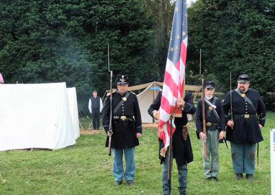 acw 4th U.S. Regulars Posting-the-Colours at Battles Through History.